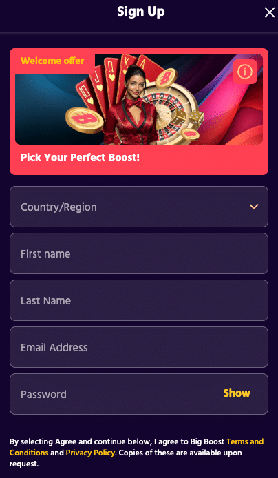 Big Boost India Registration Form